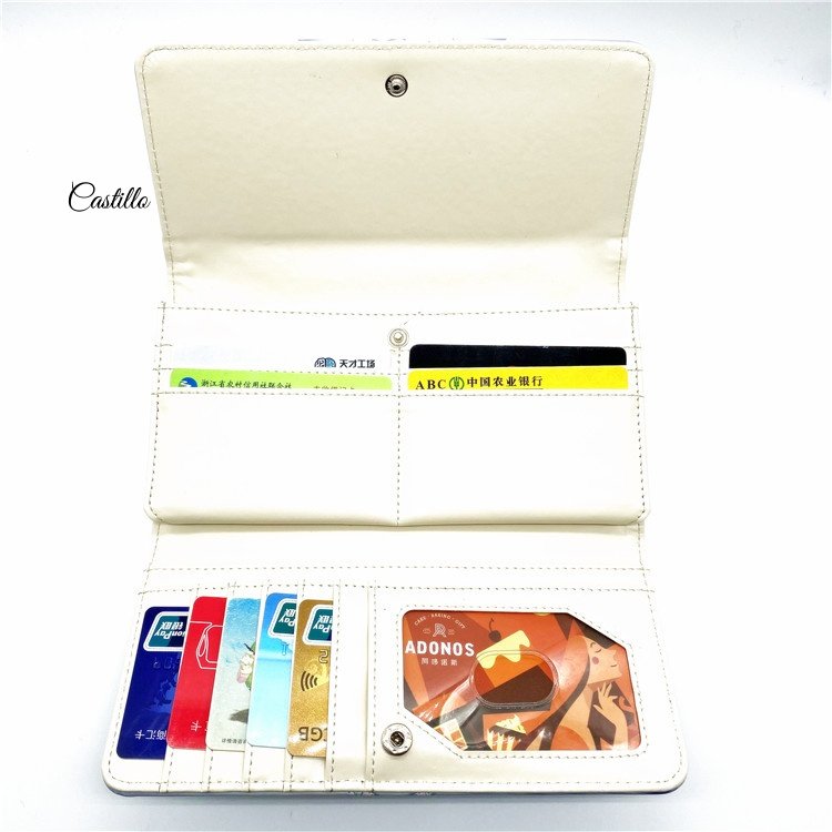 Woman wallet with flower printing